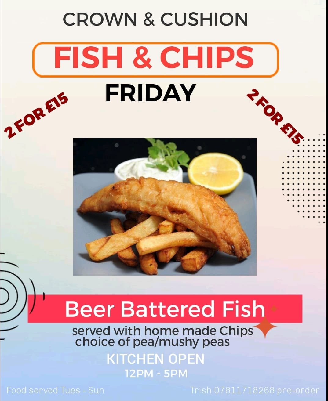 Traditional fish and chips 